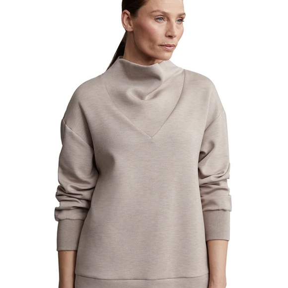 Varley Sweaters - Varley Taupe Cowl Neck Sweater